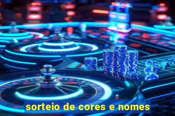 sorteio de cores e nomes