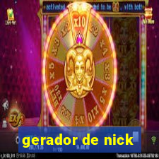 gerador de nick