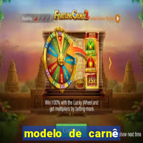 modelo de carnê de pagamento word