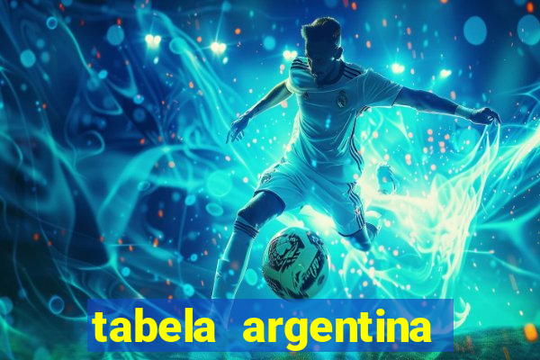 tabela argentina torneo betano