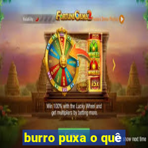 burro puxa o quê